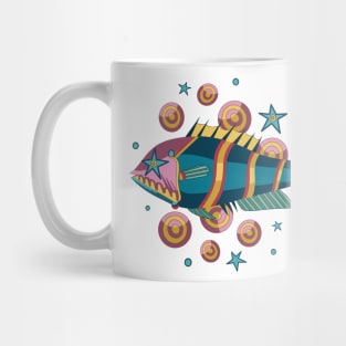 Fish Star pattern Mug